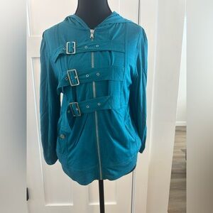 Marc By Marc Jacob’s Women's Teal Buckle Jacket